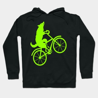 Wolf bicycle nice cute cool colorful Hoodie